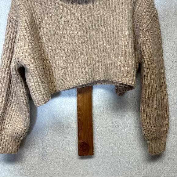 Aritzia Babaton Guell Wool‎ Long Sleeve Turtleneck Cropped Sweater Size XS - Picture 5 of 12